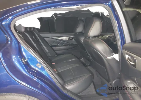 2019 Infiniti Q50 3.0T Red Sport 400 z USA, uszkodzony, nr VIN JN1FV7AR0KM830378